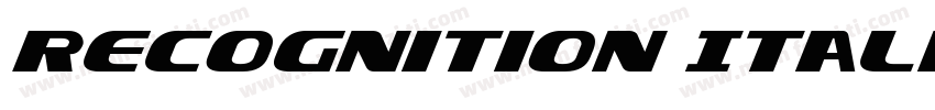 Recognition Italic字体转换